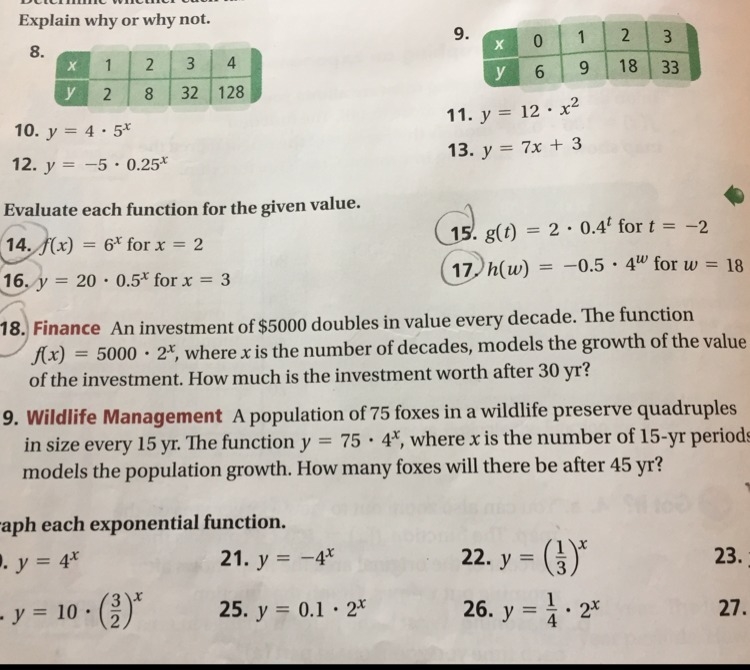 PLEASE HELP FAST! The picture at the top is the question! ONLY FOCUS ON 18!!-example-1