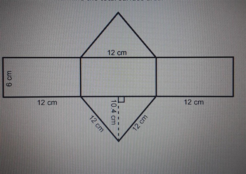 Use the net to determine the total surface area​-example-1