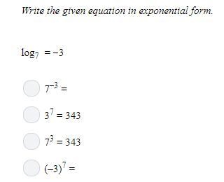 PLEASE HELP!! Need the equation in its exponential form.-example-1