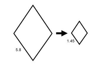 The first figure is dilated to form the second figure. Which statement is true? The-example-1