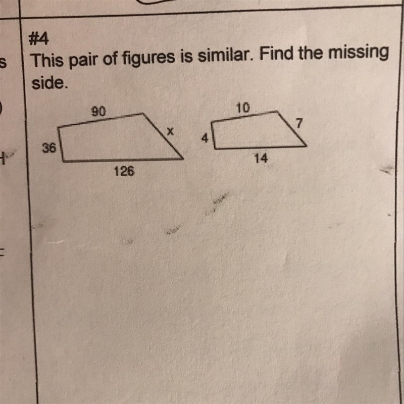 This pair of figures is similar. Find the missing-example-1