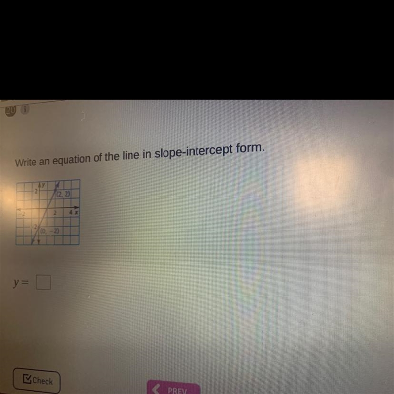 Write an equation of the line in slope-intercept form-example-1