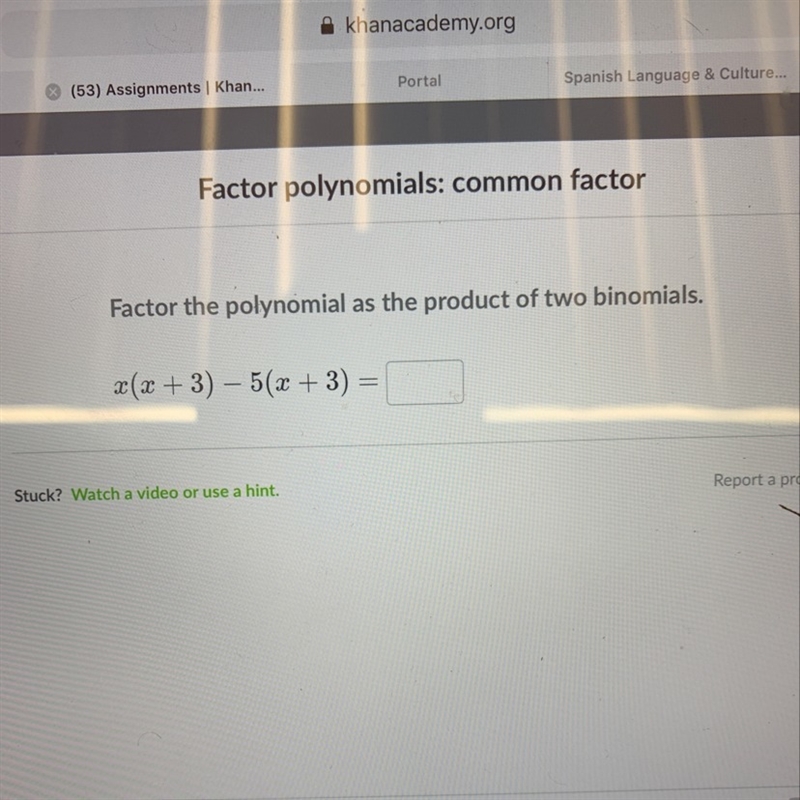 X(x+3)-5(x+3)= can u help me with this math problem?-example-1