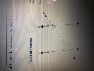 Find the measure of ∠1. Justify your answer. A. m∠1 = 60 because corresponding angles-example-1