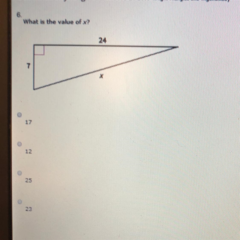 What is the value of x? 17,12,25,23-example-1