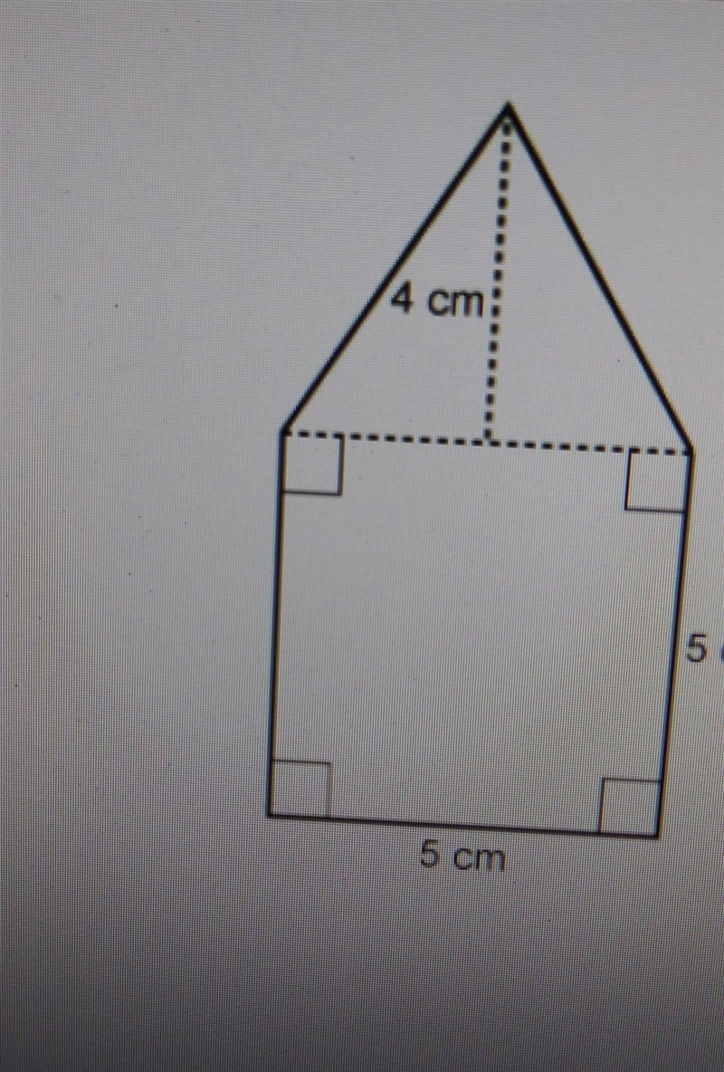 What is the area of this figure enter your answer in the box 4cm 5cm 5cm​-example-1