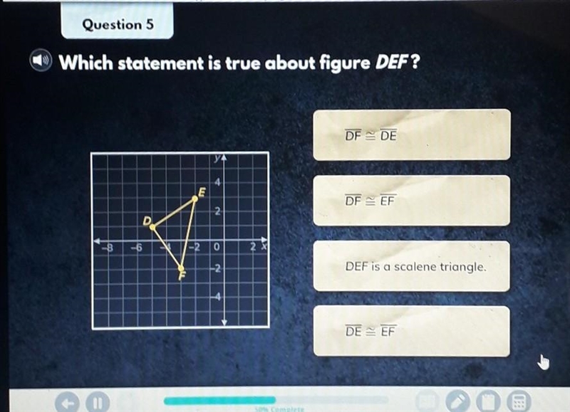 Which statement is true about figure DEF?​-example-1