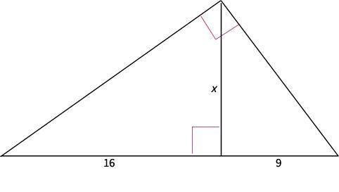 Solve for X A: 12.5 B: 5 C: 6√(3) D:12-example-1