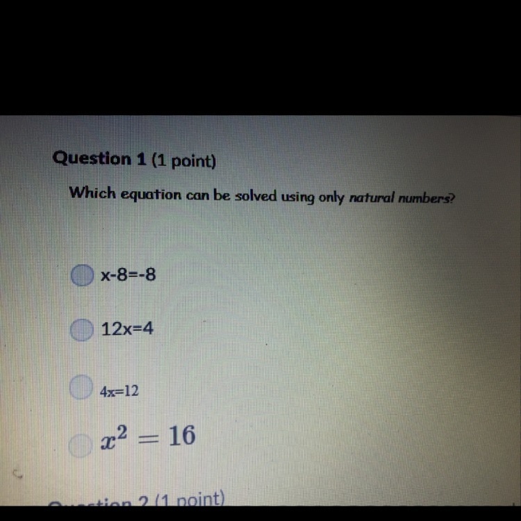 Which equation can be solved using only natural numbers-example-1