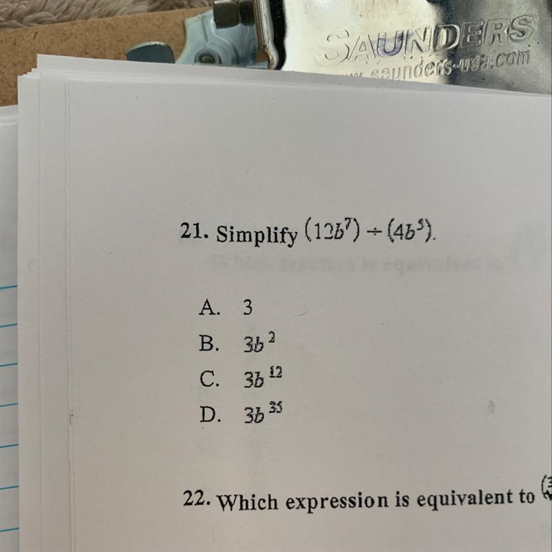 Simplify (12b*7) / (4b*5)-example-1