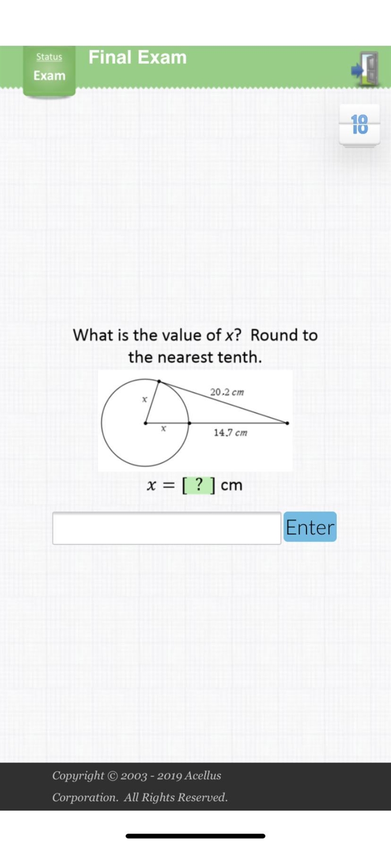 Tangent line i think please help me find x-example-1