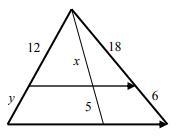 Solve the following problem: Find x, y-example-1