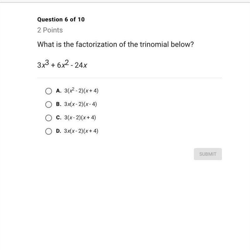 What is the factorization of the trinomial ?-example-1