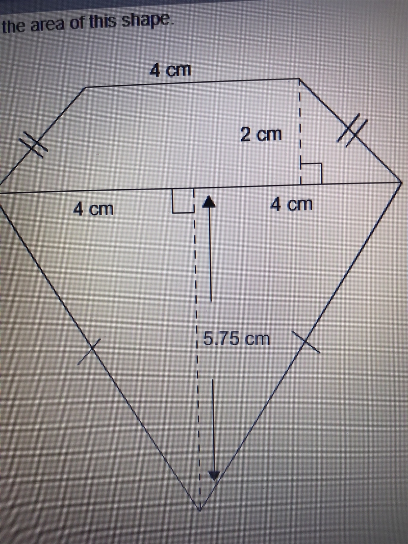 Find the area of this shape. The area of the shape is ____ square centimeters.-example-1