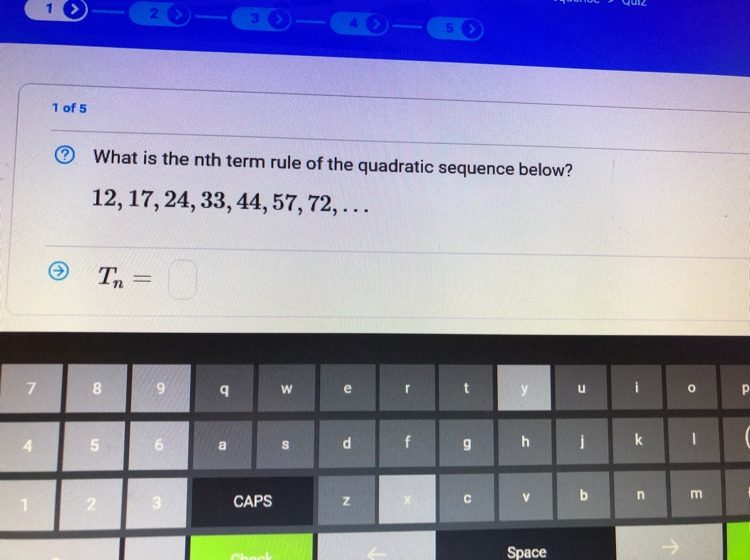 Nth term quadratic sequence ??-example-1