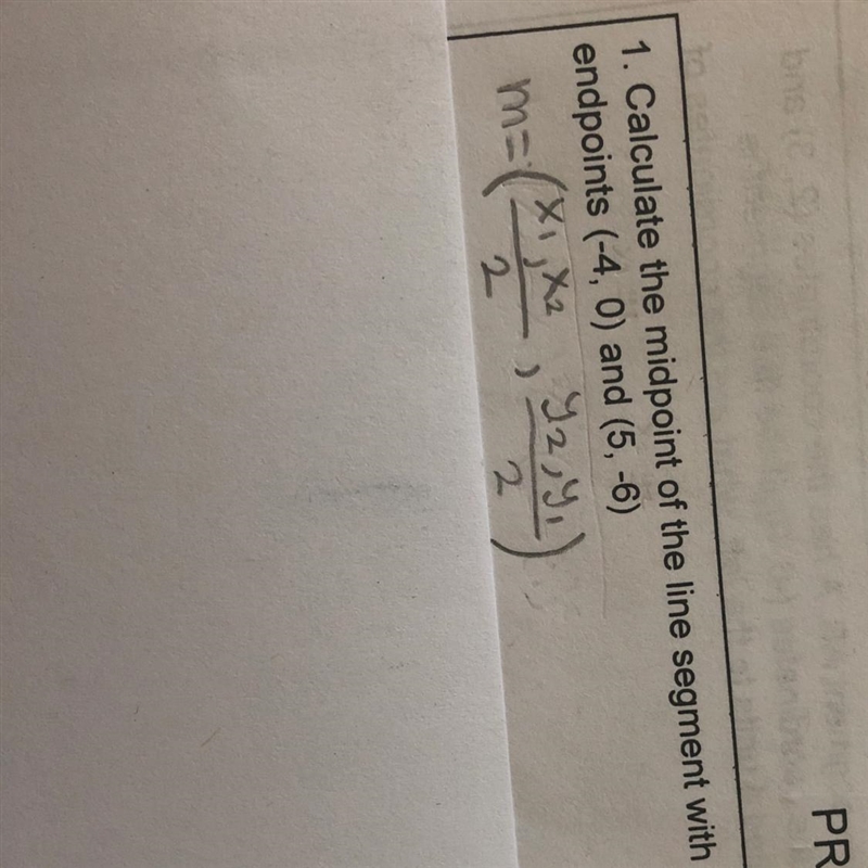 How do I solve this problem using the Midpoint Formula?-example-1