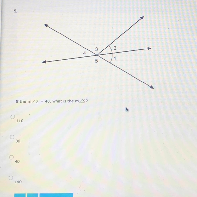 If the m 2= 40, what is the m_5?-example-1