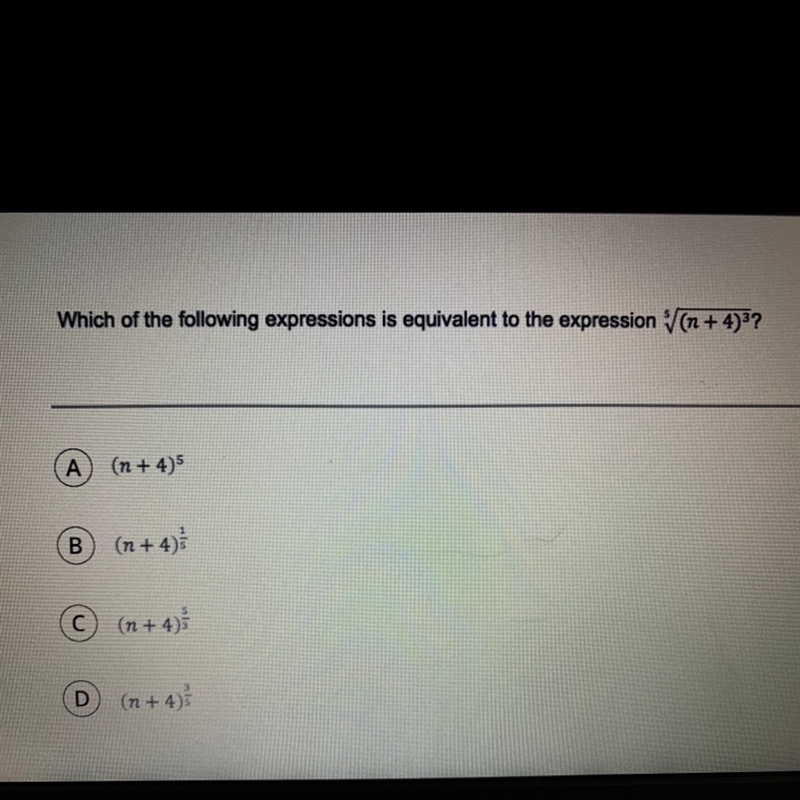 Which of the following expressions is equivalent to that expression-example-1