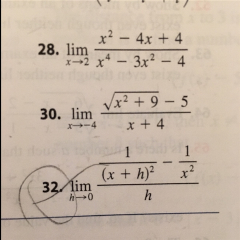 Can ANYONE HELP ME WITH LIMITS CALCULUS? (Qn 32)-example-1