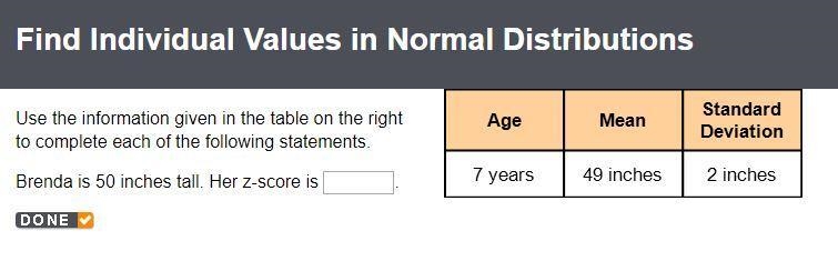 Use the information given in the table on the right to complete each of the following-example-1