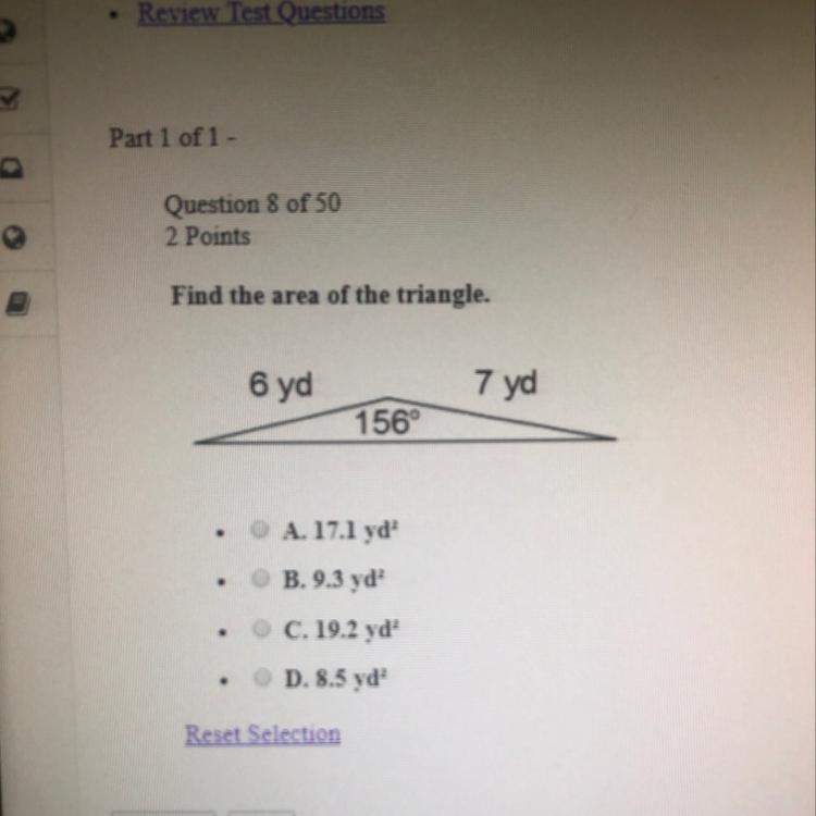 Find the area of the triangle.-example-1