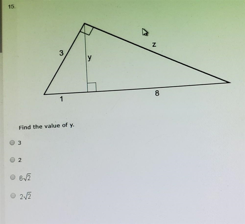 Find the value of y. ​-example-1