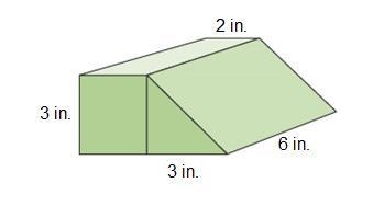 HELP QUICK!!!!!!!! What is the volume of the doorstop below? 27in 36in 63in 90in-example-1