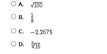 Which number is an irrational number?-example-1