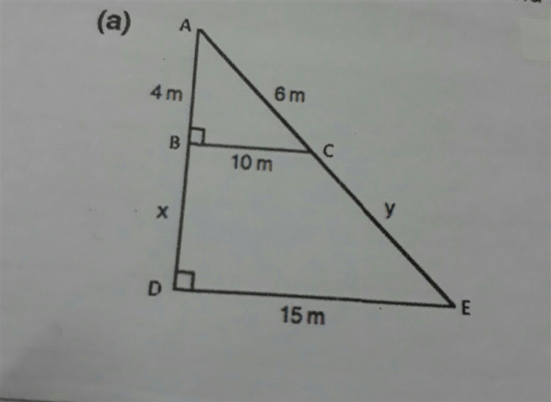 Please help me find the unknown length !!!! ​-example-1