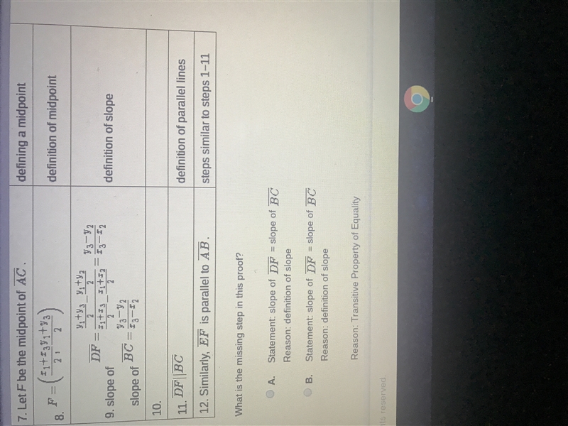 A midsegment triangle ABC is parallel to a side of triangle ABC what is the missing-example-3