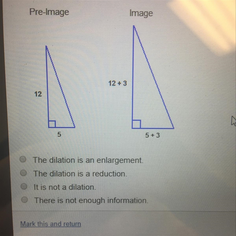 Which statement about these triangles is true?-example-1