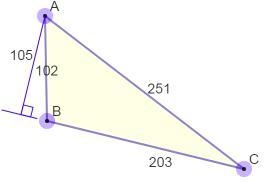 Guys!! anyone can help me solve this geometry problem? What is the area of this triangle-example-1