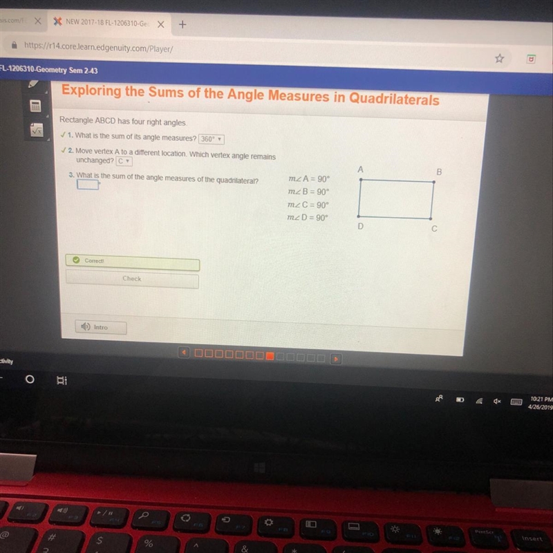 What is the sum of the angle measures of the quadrilateral HELP !!!!!-example-1