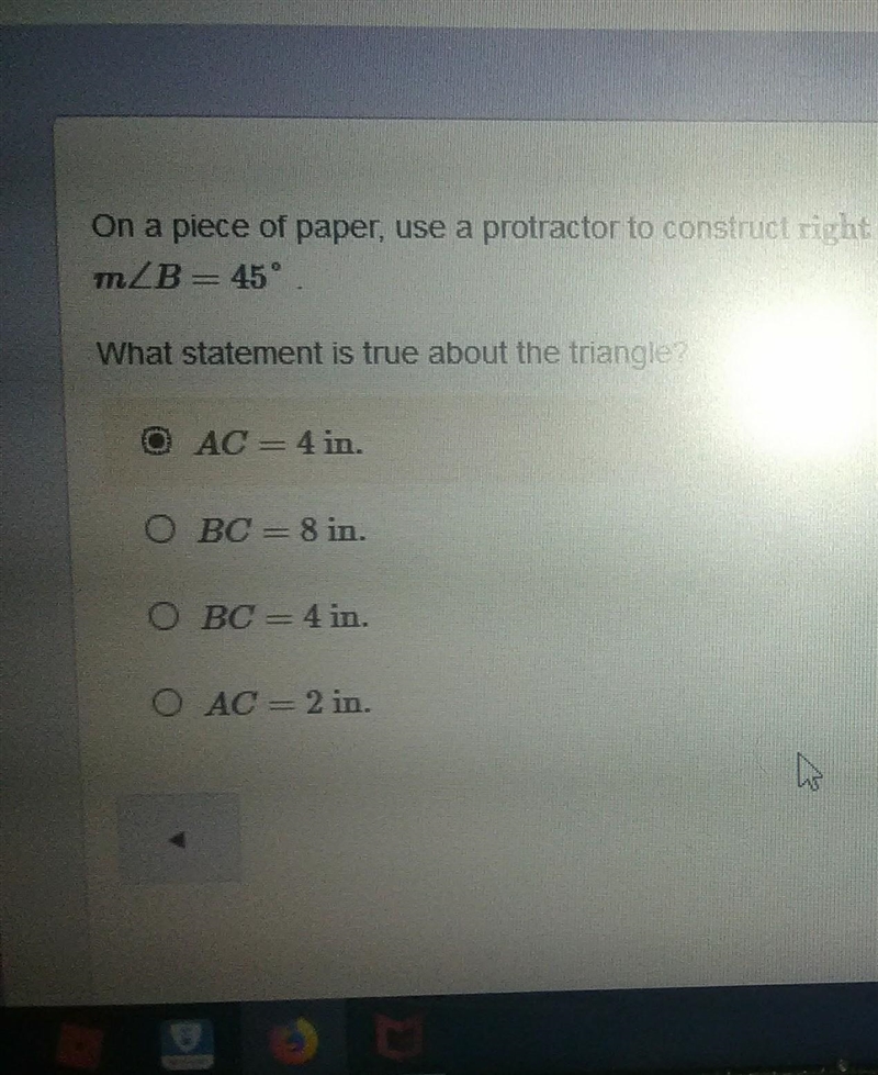 Help please asap on a piece of paper use a protractor to construct​-example-1