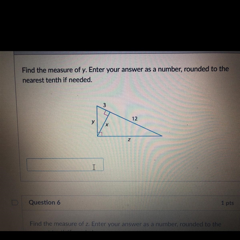 Round to nearest tenth if needed Find the measure of Y-example-1