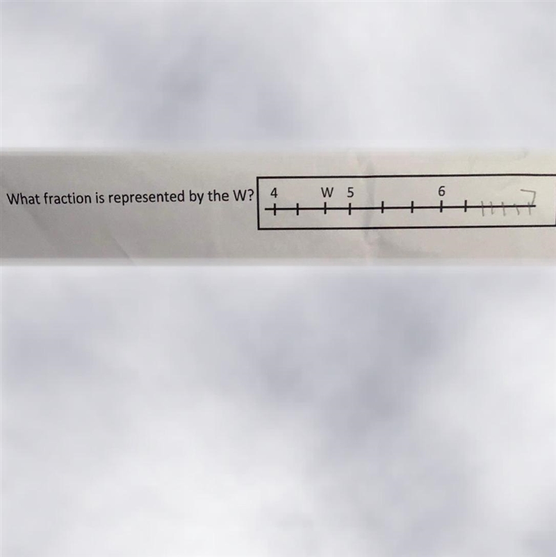 What fraction is represented by the W?-example-1