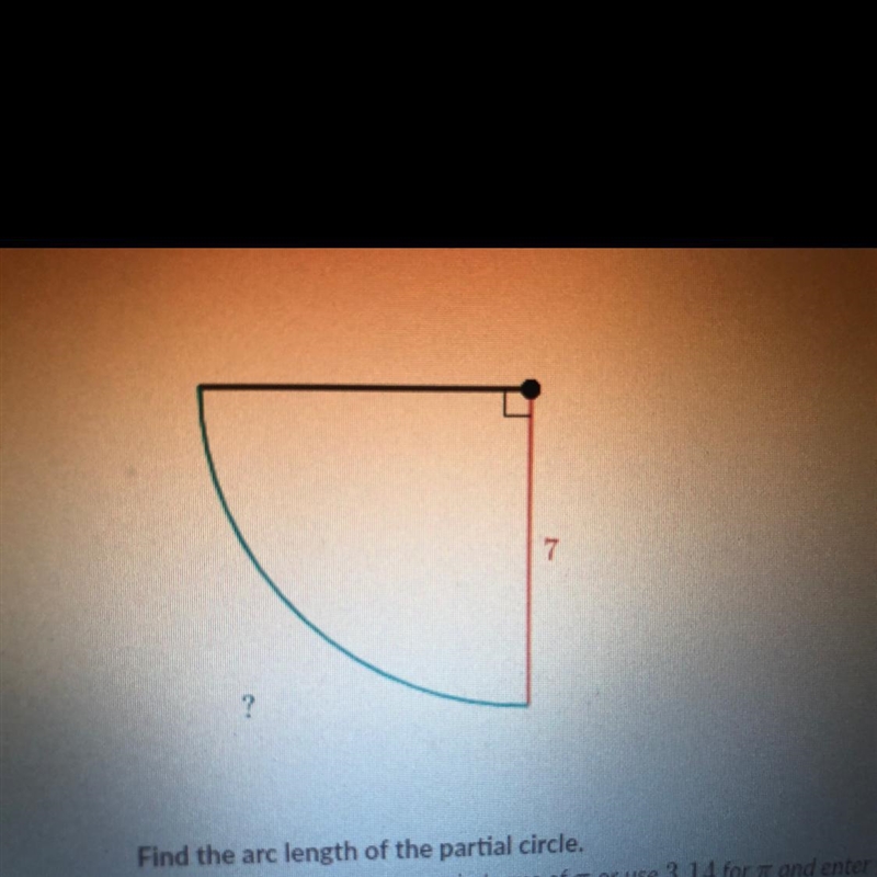 Find the arc length of the partial circle-example-1