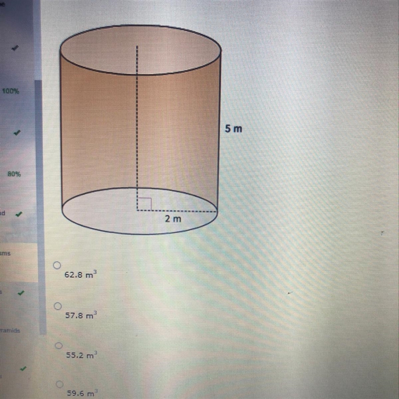 Find the volume of the cylinder. Use 3.14 for pi.-example-1