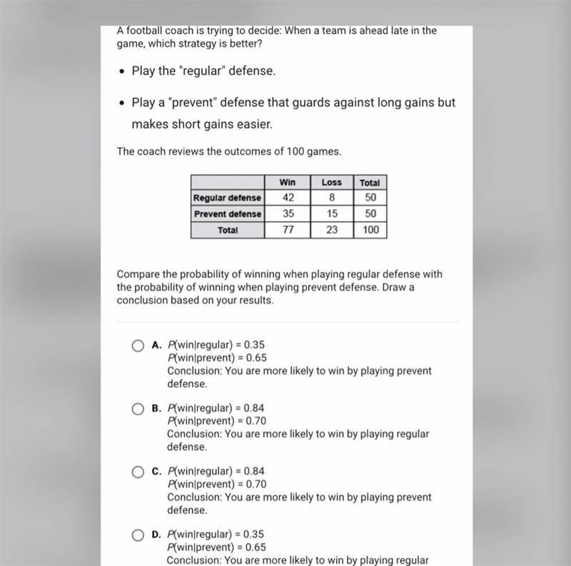 Compare the probability of winning-example-1