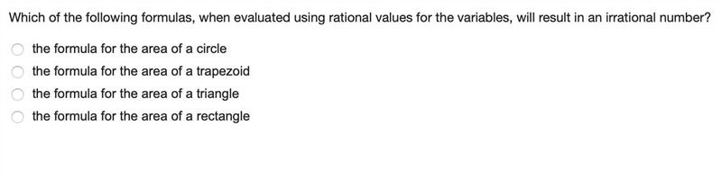 Which of the following formulas, when evaluated using rational values for the variables-example-1