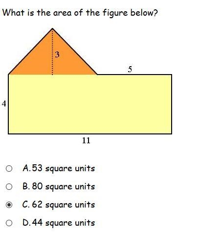 What is the area of the figure below.-example-1