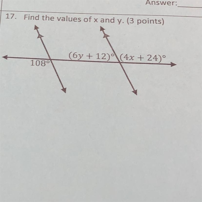 What is the value of x and y?-example-1