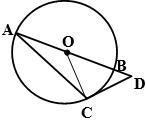 Given: OC = 1/2 OD DC is a tangent line Find: m∠DAC-example-1