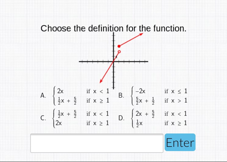 Choose the definition for the function... Really would appreciate the help.-example-1