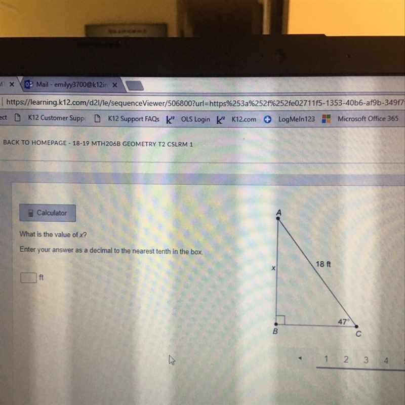 What is the value of x? enter your answer as a decimal to the nearest tenth in the-example-1