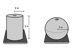 Bill used candle molds, as shown, to make candles that were perfect cylinders and-example-1