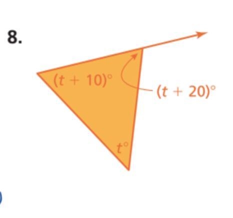 Please help find the measure of the exterior angle-example-1