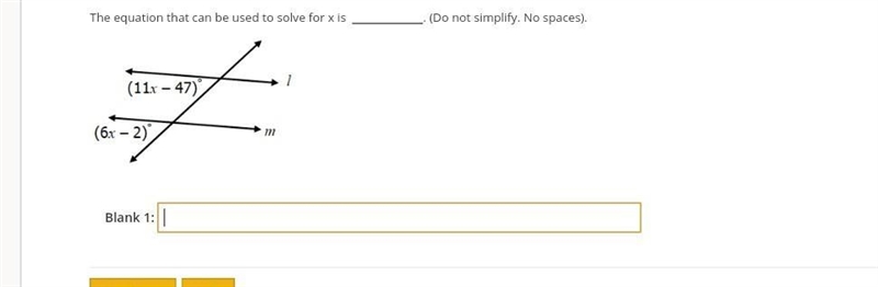 The equation that can be used to solve for x is ​-example-1