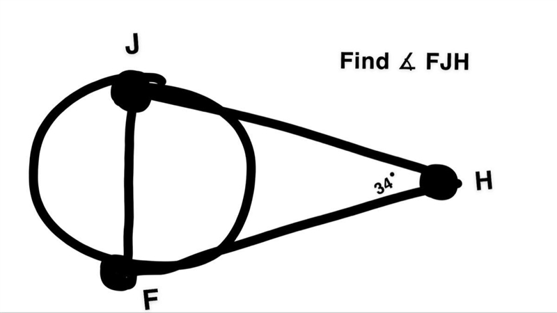 There is only one angle measure , ∡JHF , which is 34 degrees . I have to find the-example-1