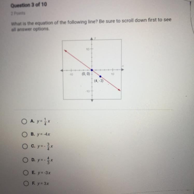 Whats is the equation of the following line?-example-1